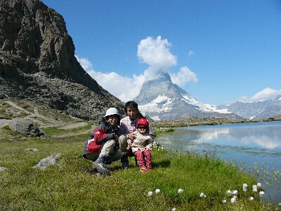 写真:マッターホルン・ブライトホルン登山(2003年夏)