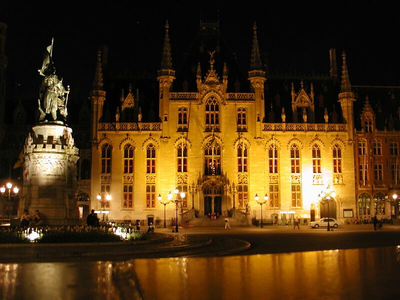 写真:ブルージュの夜景