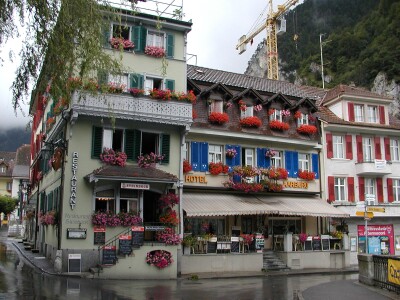 写真:インターラーケンを散策