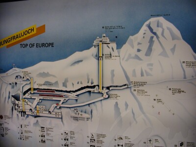 写真:トップオブヨーロッパのユングフラウヨッホへ