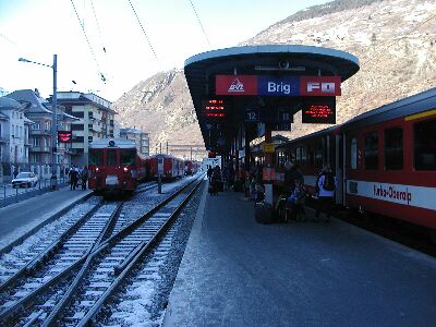 写真:グリンデルワルトからツェルマットへ