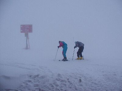 写真:ちょっとだけ吹雪のメンリッヒェン