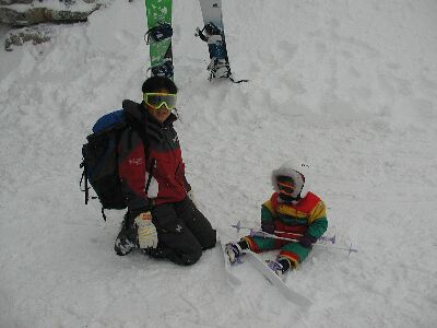 写真:曇天のオーバーヨッホゲレンデ