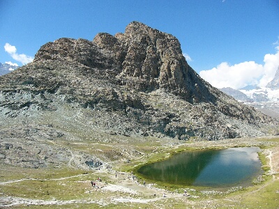 写真:たぬ、リッフェルホルン登頂