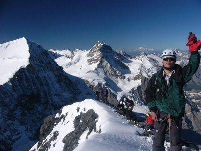 写真:アイガー登頂（TADA）