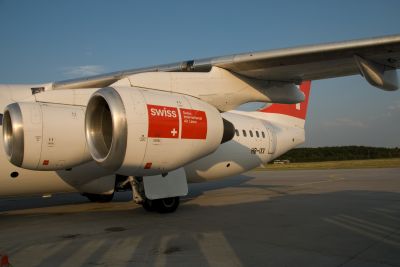 写真:ルフトハンザ航空でチューリッヒまで