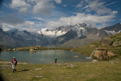 写真:ホーサース展望台とクロイツ・ボーデンのベルグゼー