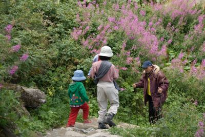 写真:フーリからゴルナーシュルフトへハイキング