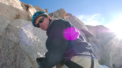 写真:コズミック稜の登山（TADA）