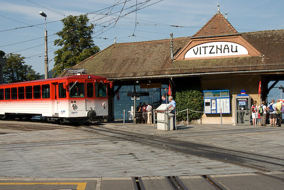 写真:リギ登山鉄道とフィーアヴァルトシュテッテ湖クルーズ
