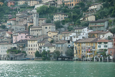 写真:ガンドリア散策とルガーノの夜