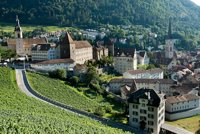 写真:夕方のクールと展望台