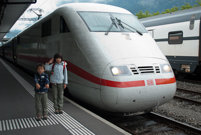 写真:インターラーケンを散歩してからブリエンツへ