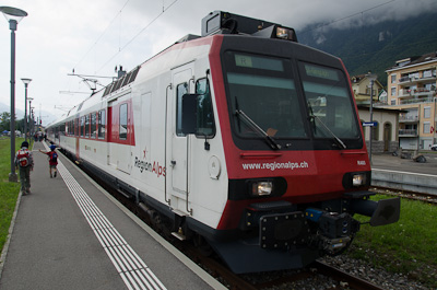 写真:ブールヴェのスイス蒸機公園へ