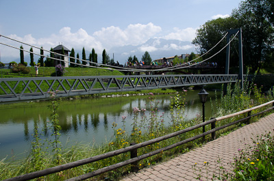 写真:スイス蒸機公園～ミニ列車が走る