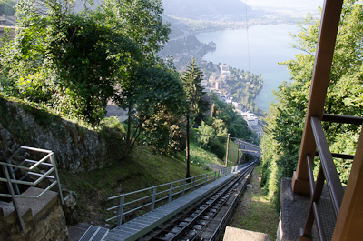 写真:レマン湖畔散策とテリテのケーブルカー