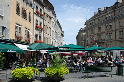写真:ジュネーヴ観光1～公園と市庁舎、そして昼食