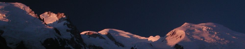 写真:モンブラン登山とシャモニー周辺ハイキング(2002年夏)