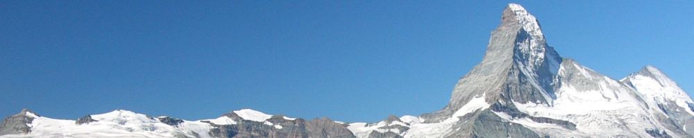 写真:マッターホルン・ブライトホルン登山(2003年夏)