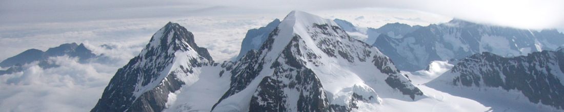 写真:アイガー・メンヒ・ユングフラウ登山(2004年夏)